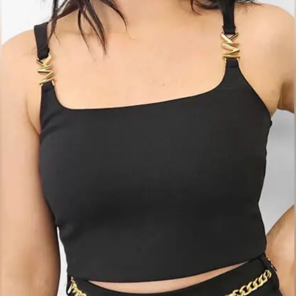 Michael Kors Navy Blue Crop camisole NWOT ✨Final price✨